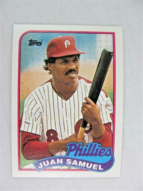 Find many great new & used options and get the best deals for 1989 Topps Baseball card 575 Juan Samuel Phillies at the best online prices at eBay Free shipping for many products. . Juan samuel baseball card value